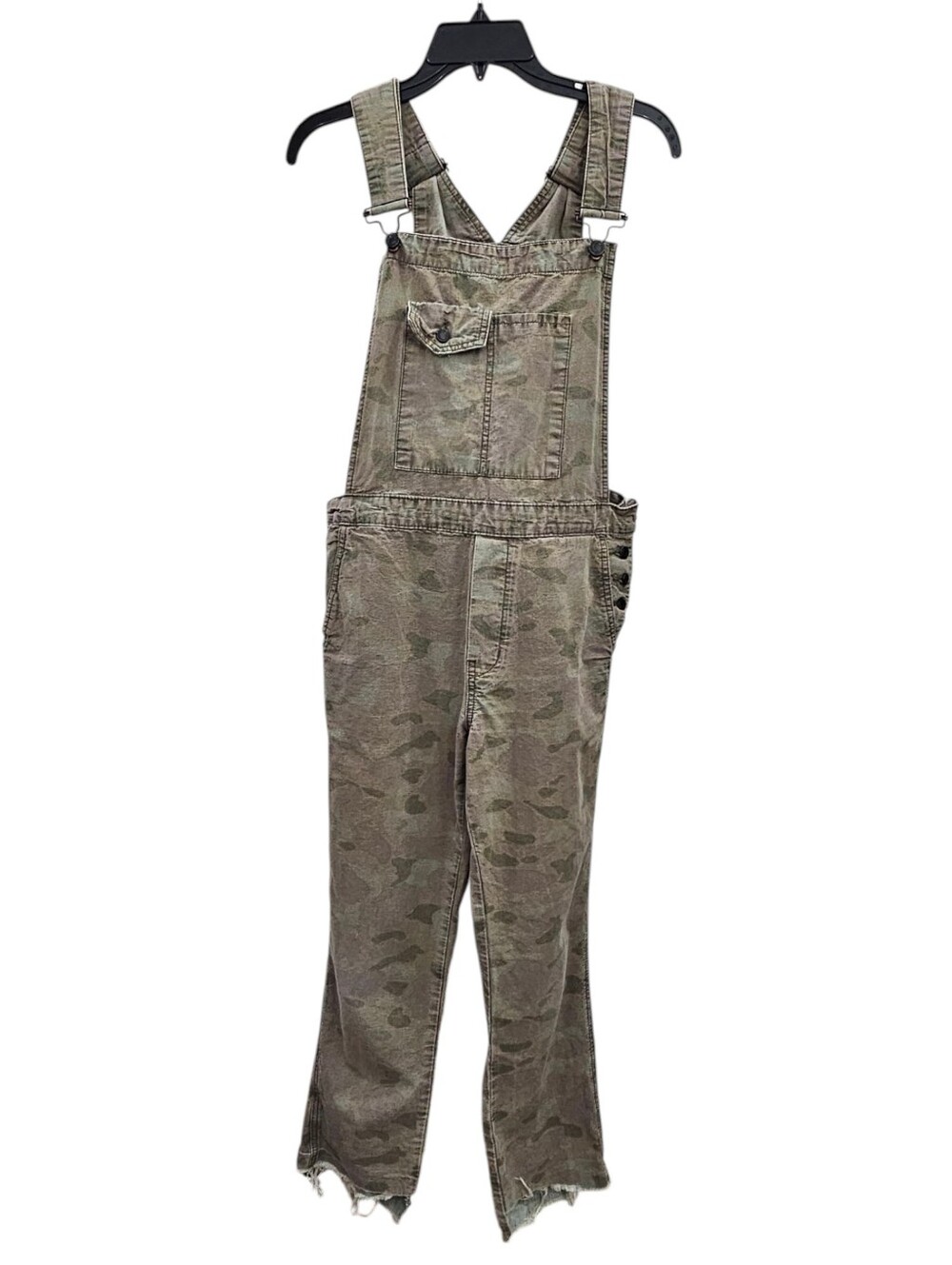 Zara Denimwear Green Camouflage Overalls XS